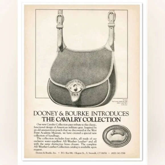 NWOT Vintage Dooney & Bourke WHITE  AWL Cavalry Collection, Ammunition Pouch - Picture 3 of 16